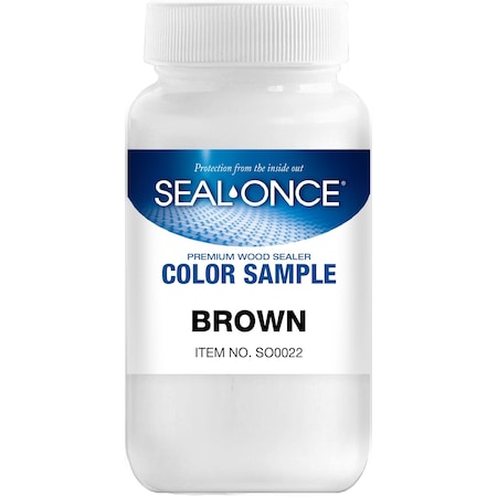 Seal-Once Pre-Mixed, 4 oz. Brown Color Sample SO0022
